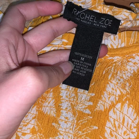 Rachel Zoe Yellow Tank Top Size Medium - Picture 2 of 5